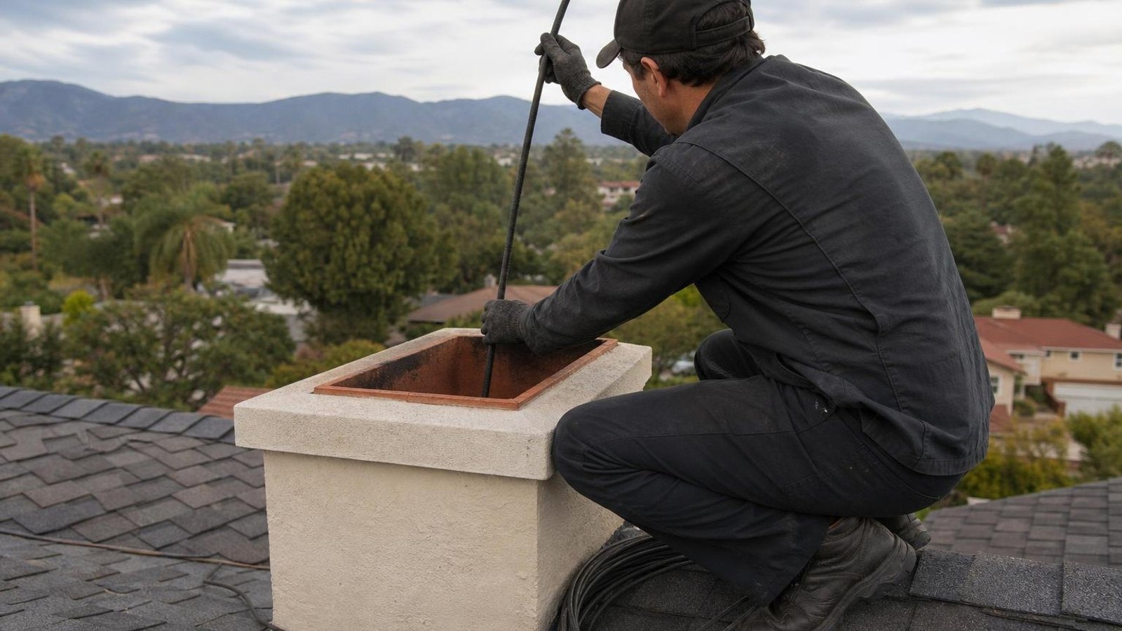 Practical chimney sweep & inspection in Pasadena